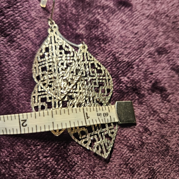 Sterling Silver (unmarked) Chandelier Earrings - Picture 8 of 9